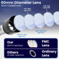 SSEA TELESCOPE Multiple Magnification Options,36x, 56x, 175x Power with 3 Multi Power Eye psc Model 60700 Zoom Refractor Telescope