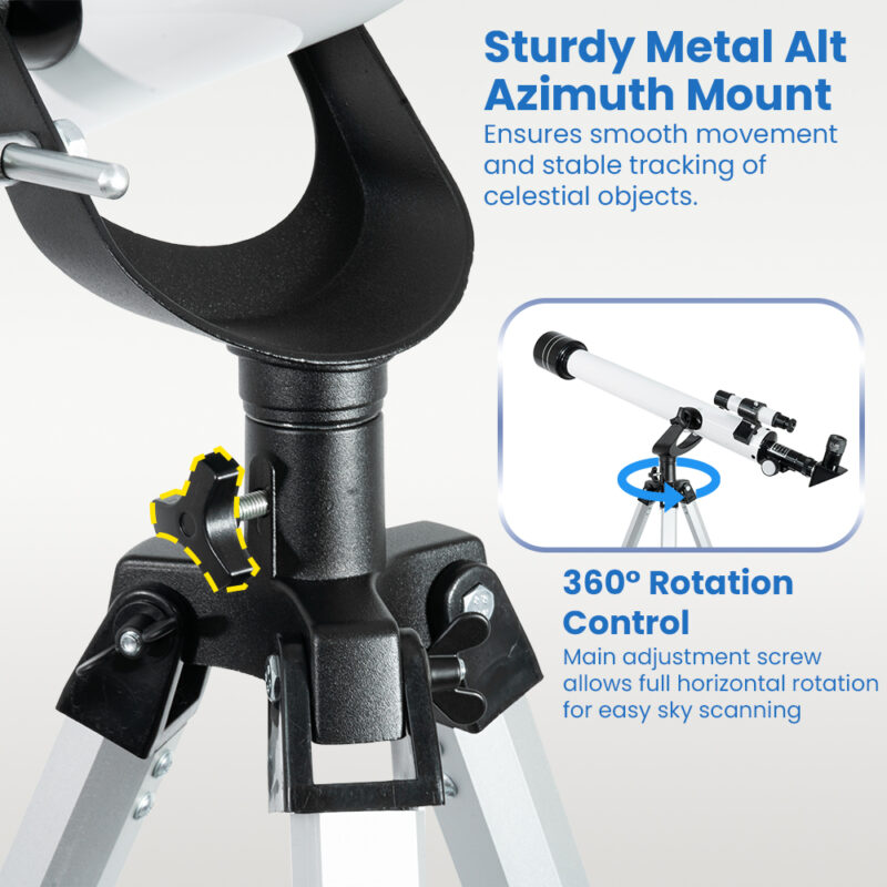 Pullox Telescope Multiple Magnification Options with (full size stand3 Multi Power Eye pcs lens) Astronomical Reflecting Telescope HD Optics Aperture Modal 70060mm