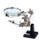 Compact Metal Stand Magnifying Hand Tool